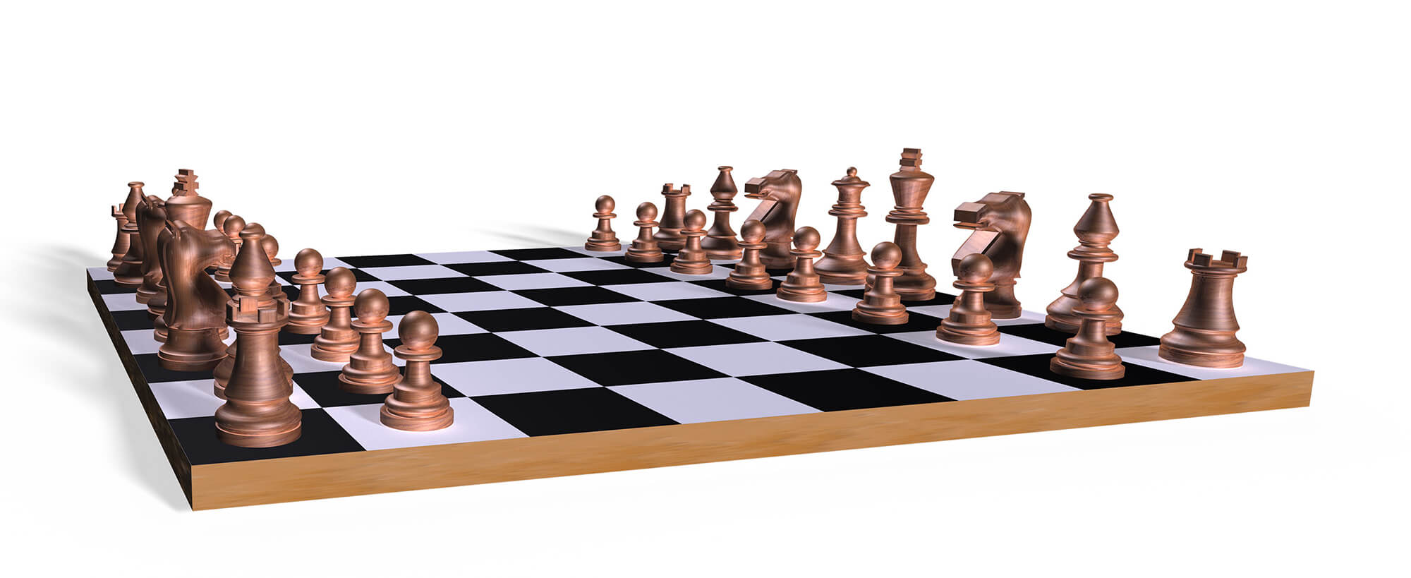 Photoshop 3D chess board